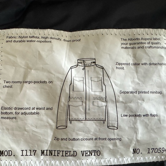 Aspesi Mini Field Vento Jacket ** Size L - Picture 4 of 4